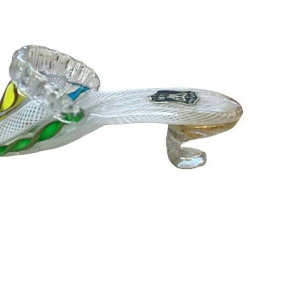 Golden Crown E & R Italy Venetian Glass Shoe Colorful Table Home Decor 1.5" - Picture 8 of 11